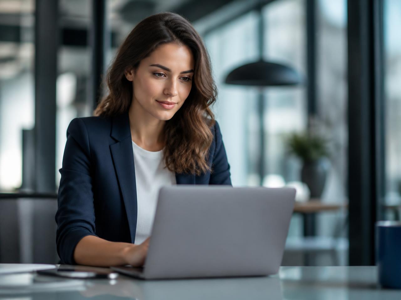 Job seeker reviewing verified job opportunities on a laptop